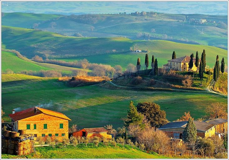 Tuscany Hills is famous for it wines. Also it is known for it's picturesque buildings